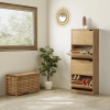  Cipősszekrény 63x24x150cm barna FUR1347-1