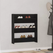  Cipőszekrény 80 x 18 x 90 cm Faanyag Fekete tölgy bútor