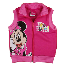 Cipzáras mellény belül bolyhos pamut anyagból, Minnie mintával gyerek mellény