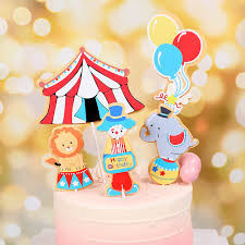 Cirkusz mix torta beszúró 5db/ csomag party kellék