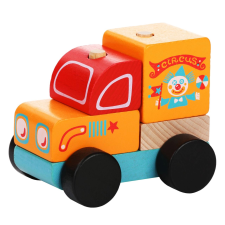 Cirkuszos kocsi fa kirakó puzzle, kirakós