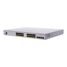 Cisco 24 portos menedzselhető switch (CBS250-24T-4X-EU) (CBS250-24T-4X-EU) hub és switch