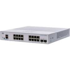 Cisco CBS250-16T-2G 16x1000Mbps + 2xGigabit SFP Fémházas Rackes Menedzselhető switch hub és switch