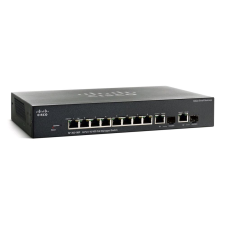 Cisco SF302-08 8 LAN 10/100Mbps 1 miniGBIC menedzselhető rack switch SRW208G-K9-G5 (SRW208G-K9-G5) hub és switch