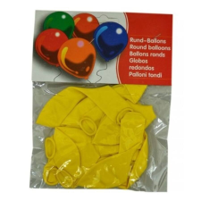  Citromsárga színű lufi 12 db-os kiszerelésben party kellék