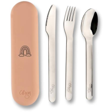 CITRON evőeszközkészlet Blush Pink tokkal (6297001073780) tányér és evőeszköz