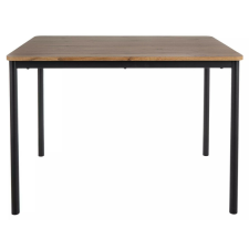  City Artisan Tölgy Étkezőasztal Fekete Fém Vázzal bútor
