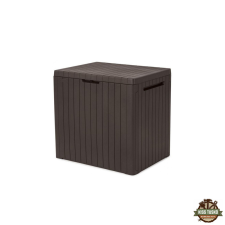  City műanyag kerti tároló 113L barna kerti tárolás