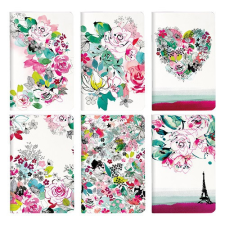 Clairefontaine Füzet Clairefontaine Blooming 7,5x12 cm, 24 lapos, sima, puha fedeles füzet