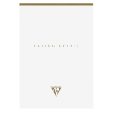 Clairefontaine jegyzettömb, A5, vonalas, 70lap, fehér, Flying spirit jegyzettömb