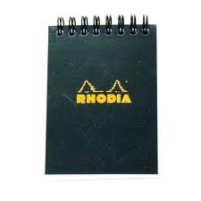 Clairefontaine Rhodia Classic fekete spirálblokk Mérete: 10 5x14 8cm vonalas füzet