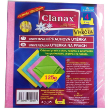 Clanax viszkóz kendő 125 g, 35 × 38 cm, 4 db takarító és háztartási eszköz