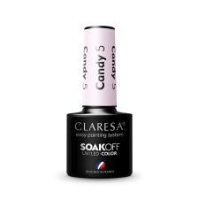 Claresa Áztatható UV/LED Hibridd Lakk Édes Candy Árnyalatban 5,5g lakk zselé