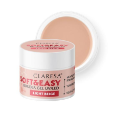 Claresa építőzselé Soft&Easy Light Beige 45g műköröm zselé