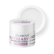  Claresa építőzselé Soft&amp;Easy Milky White 45g műköröm zselé