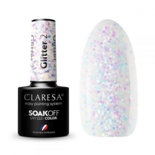 Claresa Glitter 2 gél lakk 5g lakk zselé