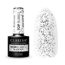 Claresa Matt top - Bubble Black műköröm zselé