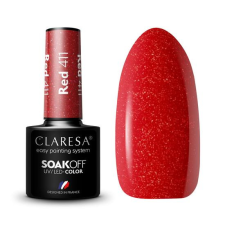 Claresa Red 411 gél lakk 5g lakk zselé