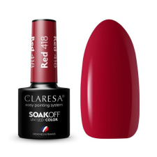  Claresa Red 418 gél lakk 5g lakk zselé