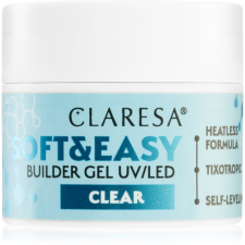 Claresa Soft&Easy Builder Gel alaplakk körmökre árnyalat Clear 12 g körömlakk