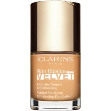 Clarins Skin Illusion Velvet mattító folyékony alapozó tápláló hatással árnyalat 112.5W 30 ml smink alapozó