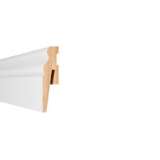 CLASSEN Fehér szegélyléc, festhető, "Amerikai design-MP", 60mm magas, 240cm élvédő, sín, szegélyelem