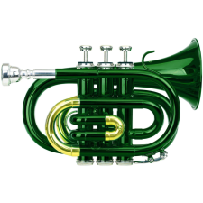 Classic Cantabile Brass Tt-400 Bb Zsebtrombita Zöld fúvós hangszer