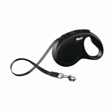 Classic Flexi New Classic szalagos automata póráz M 5m 25kg-ig fekete nyakörv, póráz, hám kutyáknak