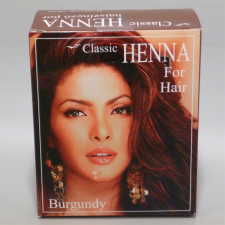  Classic Henna hajszínező por burgundi vörös 100 g hajfesték, színező