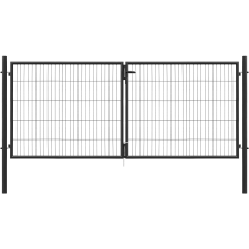  Classic kétszárnyú kapu egyrudas panelkitöltés zöld 75 cm x 300 cm kerti bútor