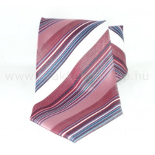  Classic prémium nyakkendő - Lazac-fehér csíkos nyakkendő