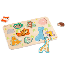 Classic Word állatos puzzle – színes fejlesztő játék kisgyermekeknek puzzle, kirakós