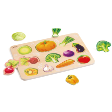 Classic Word Classic World fa zöldséges puzzle – színes fejlesztő játék kisgyermekeknek puzzle, kirakós