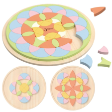 Classic Word montessori fa mandala puzzle puzzle, kirakós