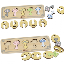 Classic Word montessori kirakós játék - kulcsok és zárak puzzle, kirakós