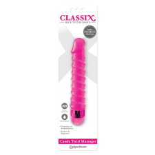  Classix Candy Twirl - szex-spirál műpénisz vibrátor (pink) vibrátorok