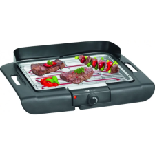 Clatronic BQ 3507 Windschutz asztali grill fekete grillsütő