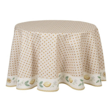 Clayre &amp; EEf Asztalterítő 170cm,100% pamut, Lemons &amp; Leafs lakástextília