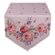 Clayre & EEf Asztali futó 50x160cm - Dotty Rose lakástextília