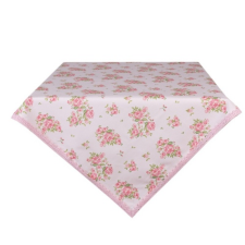 Clayre & EEf Asztalterítő - 100x100cm - Sweet Roses lakástextília