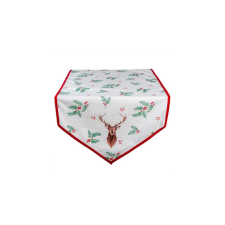Clayre-Eef B.V. CLEEF.HCH65 Asztali futó 50x160cm, pamut, Holly Christmas lakástextília