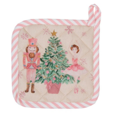 Clayre & EEf Edényalátét - 20x20cm - Pastel Nutcracker karácsonyi textilia