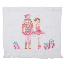 Clayre & EEf Konyhai kéztörlő - 40x66cm - Pastel Nutcracker karácsonyi textilia