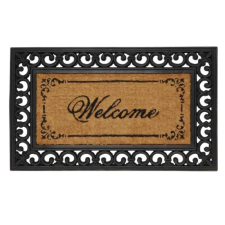 Clayre & EEf MC031 Lábtörlő 45x76cmx16mm,gumis szélű "Welcome" lakástextília