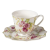 Clayre & EEf Porcelán csésze szett 200ml, rózsás