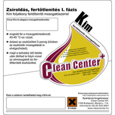 Clean Center Clean Center Kim I. fázis kísérőmatrica információs címke