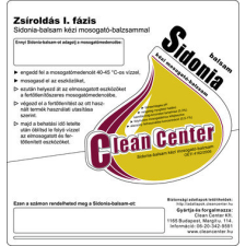  Clean Center Sidonia-balsam I. fázis kísérőmatrica információs címke