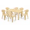 CleanDepo Behram rattan hatású kerti bútor szett Cappuccino