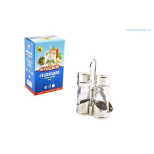 CleanDepo Fűszertartó üveg 2 részes+ tartó konyhai eszköz