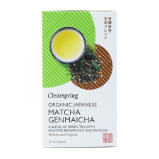 Clearspring bio japan matcha genmaicha tea 20x1,8 g 36 g gyógytea